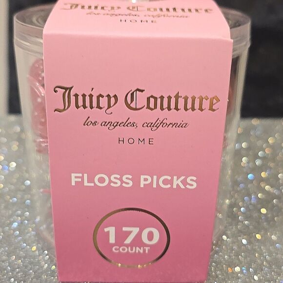 Juicy Couture Home Acrylic Beauty Organizer w/ Pink Floss Picks - Picture 5 of 8